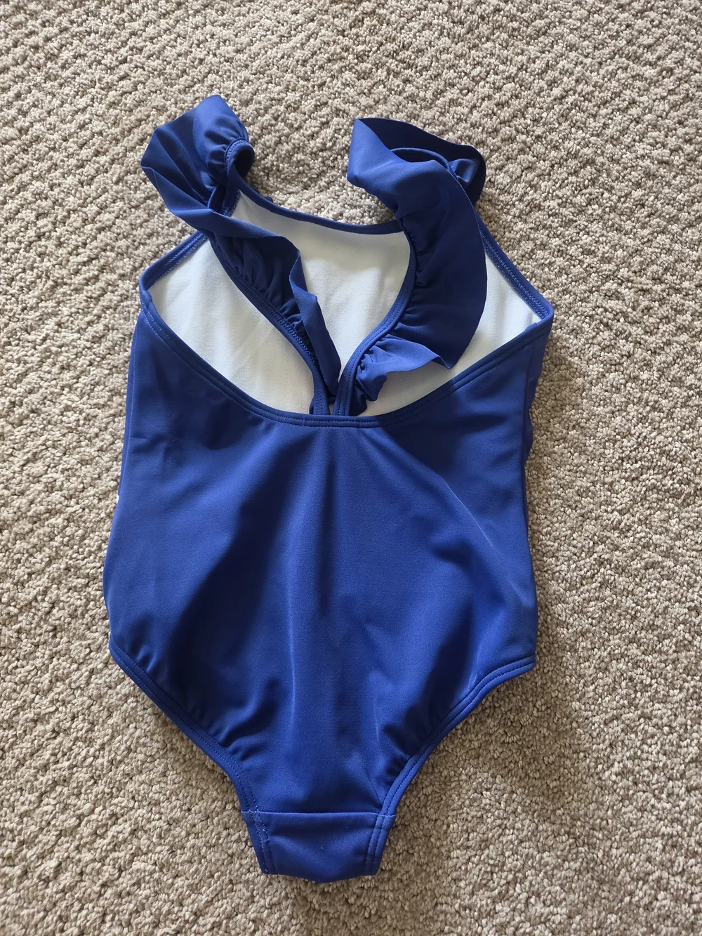 Mini Boden Royal Blue Unicorn Heart One-Piece Swimsuit